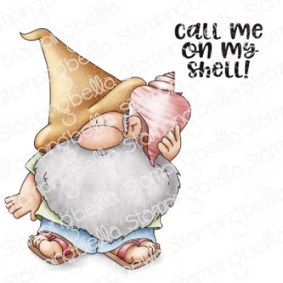 Stamping Bella Cling Stamps - Gnome With A Seashell